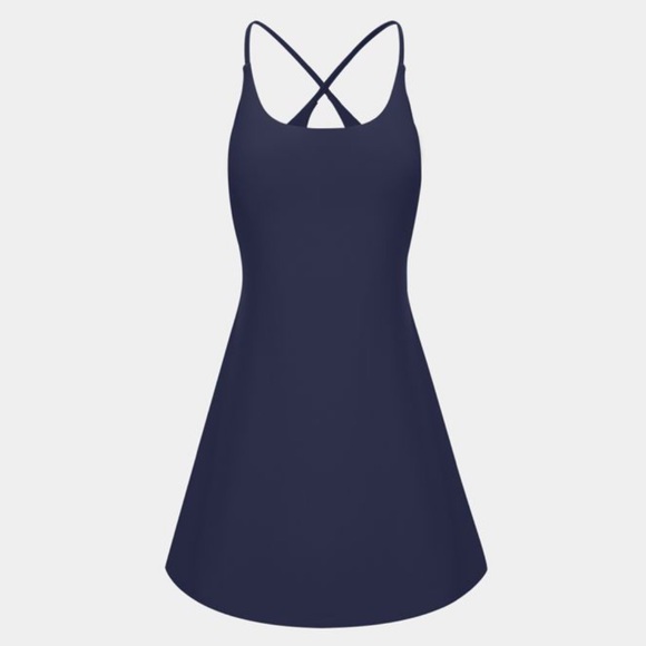 HALARA Dresses & Skirts - Halara Exercise Dress Everyday Cloudful™ Backless 2-in-1 Flare